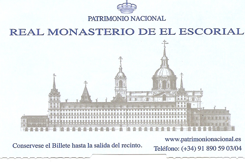 Entrada Monasterio del Escorial - Madrid - España